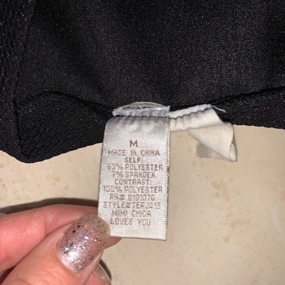 Mimi Chica sparkly black sleeveless top - Picture 13 of 15